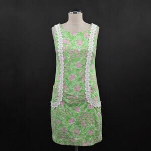 LILLY PULITZER Dress Size 2 Liz Sleeveless Shift Cabana Pink Sunnyside‎ Vacation